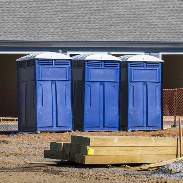 how often are the portable toilets cleaned and serviced during a rental period in Maple Park